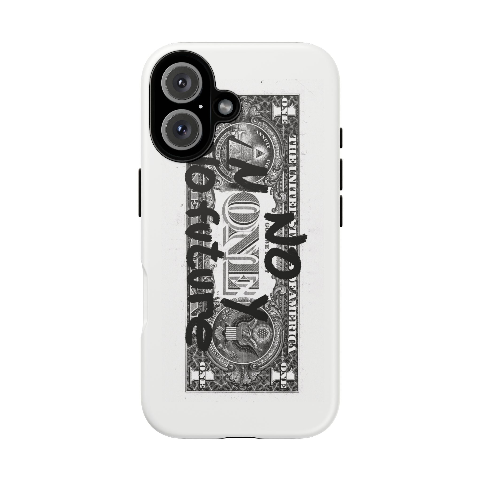 Phone Case — 'No Money No Future' Dollar Bill Printify