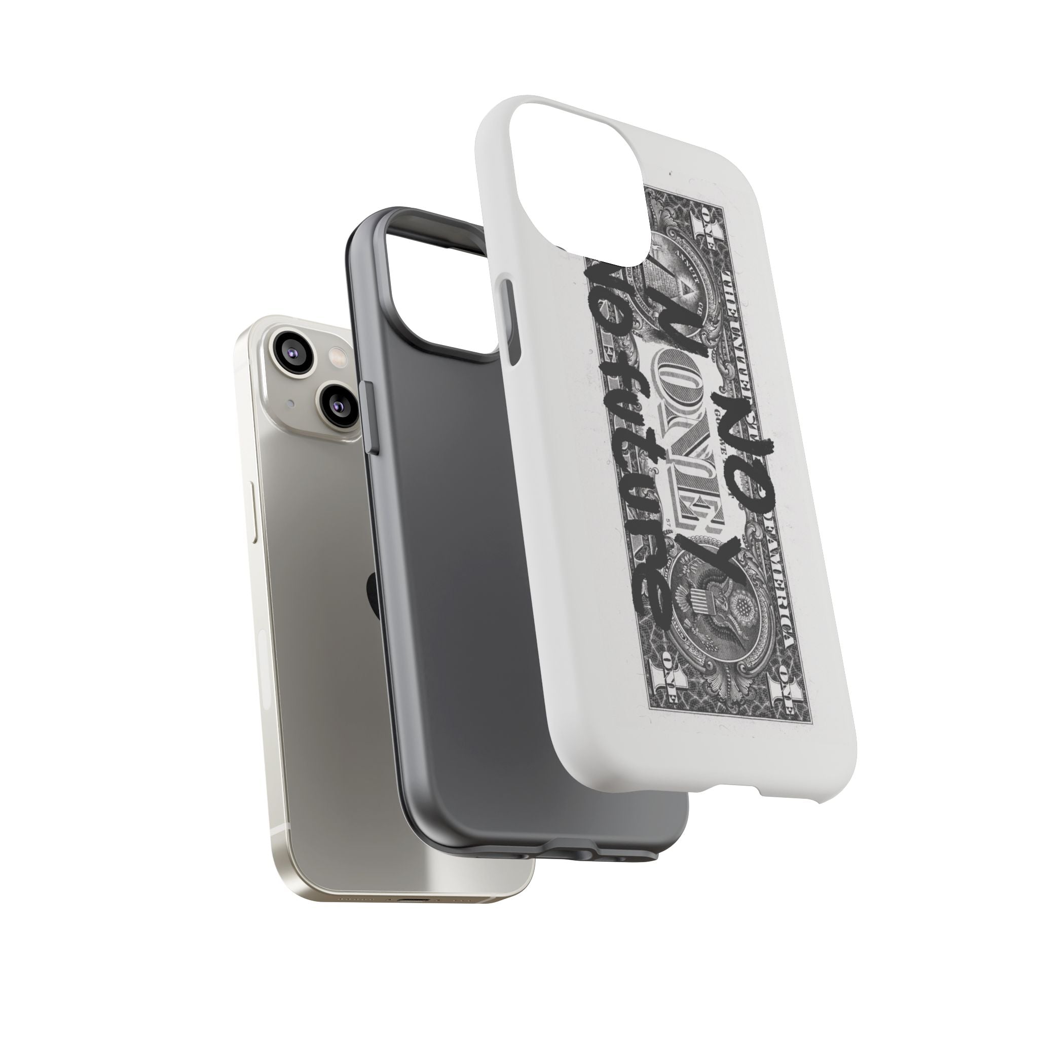 Phone Case — 'No Money No Future' Dollar Bill