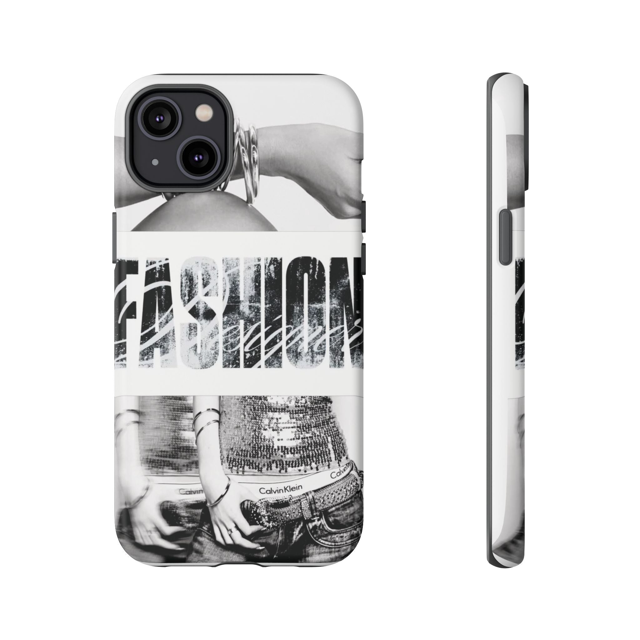 Tough Cases – Grunge Black & White 'Rebellion' Protective Phone Case