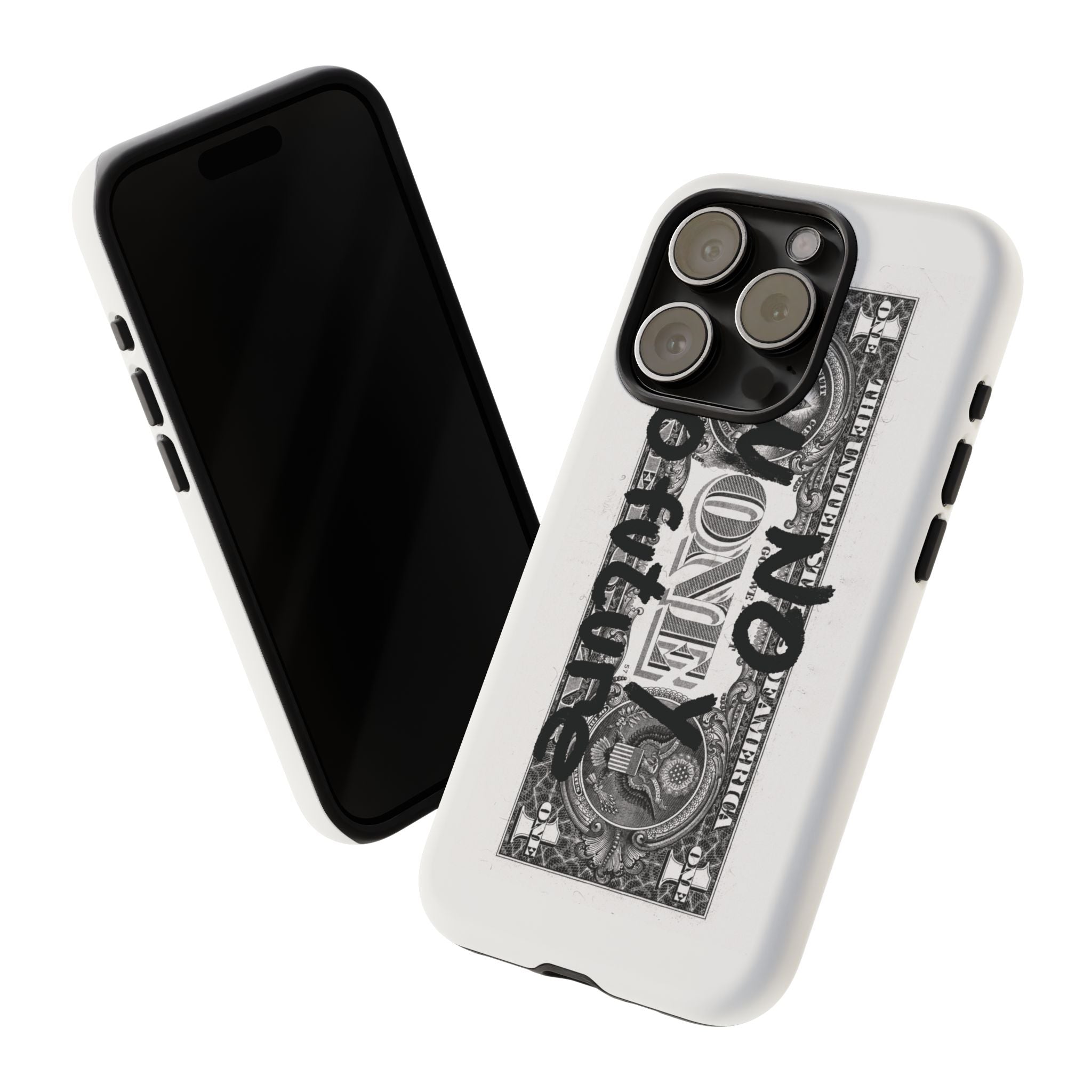 Phone Case — 'No Money No Future' Dollar Bill