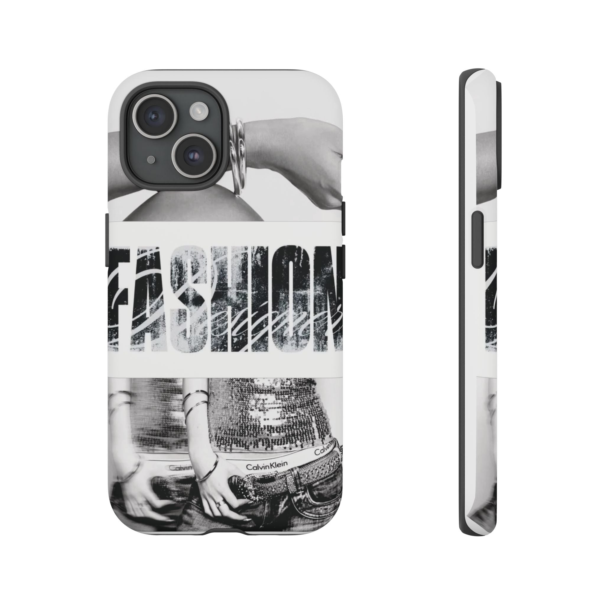 Tough Cases – Grunge Black & White 'Rebellion' Protective Phone Case