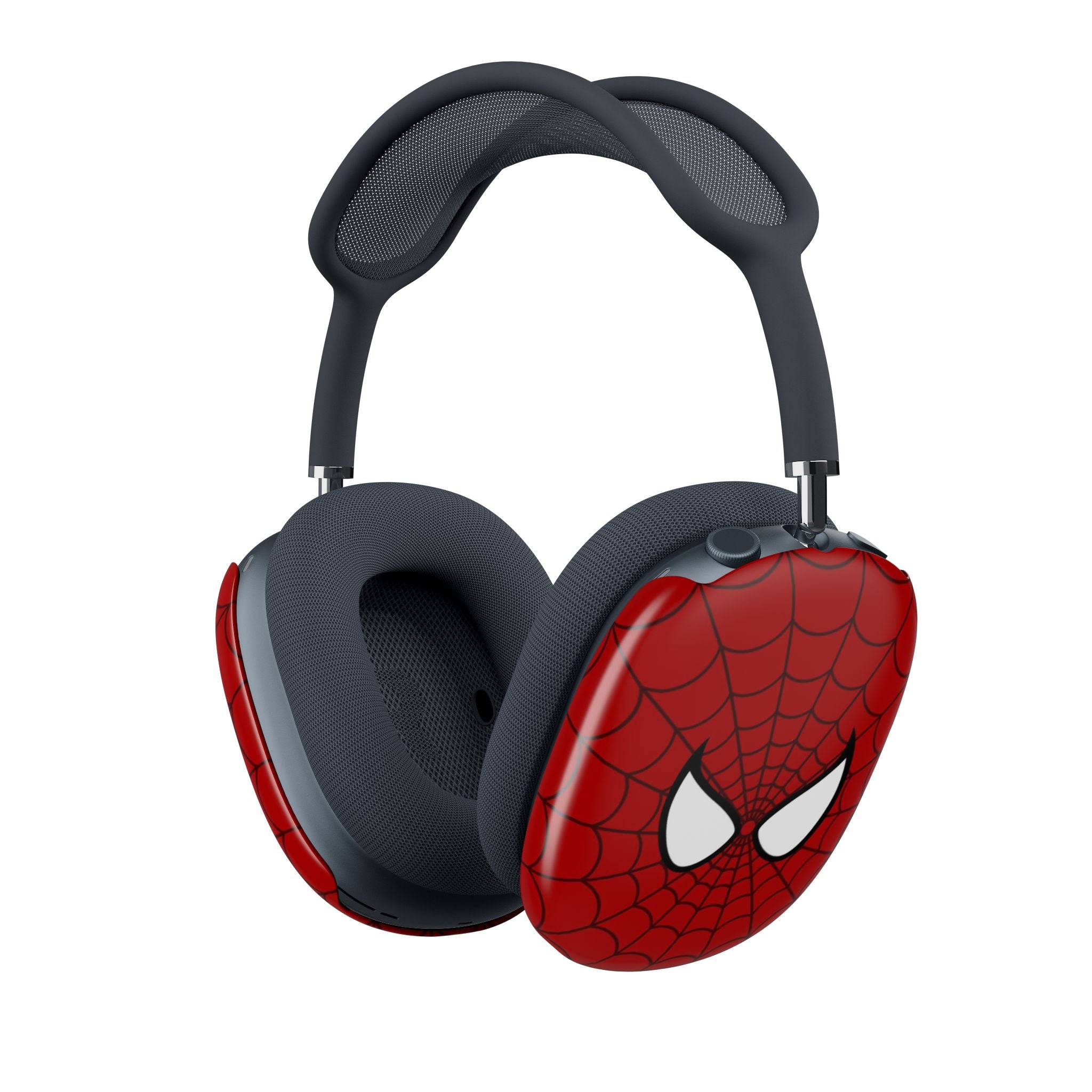 Spiderweb Mask AirPod Max Case – Red Comic Hero Earcup Covers Printify