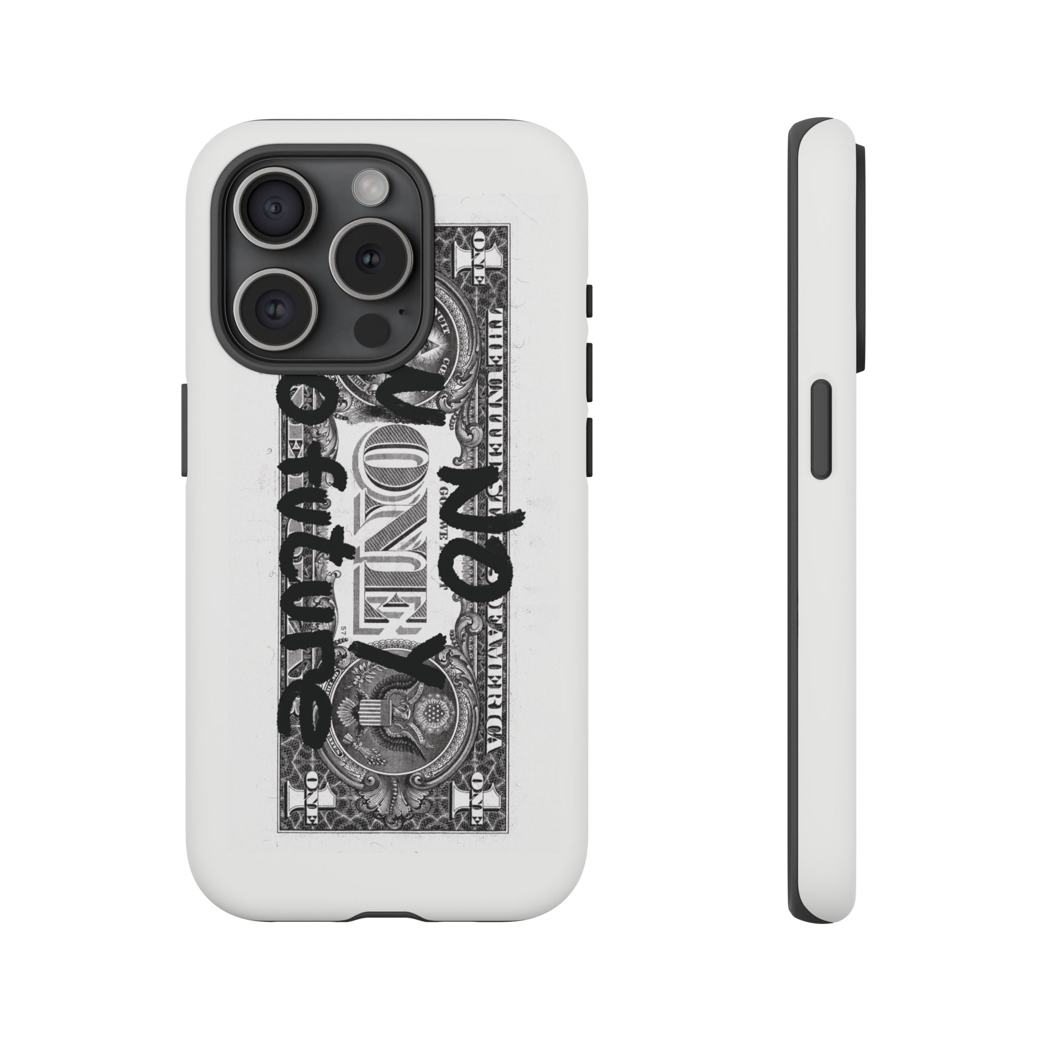 Phone Case — 'No Money No Future' Dollar Bill Printify