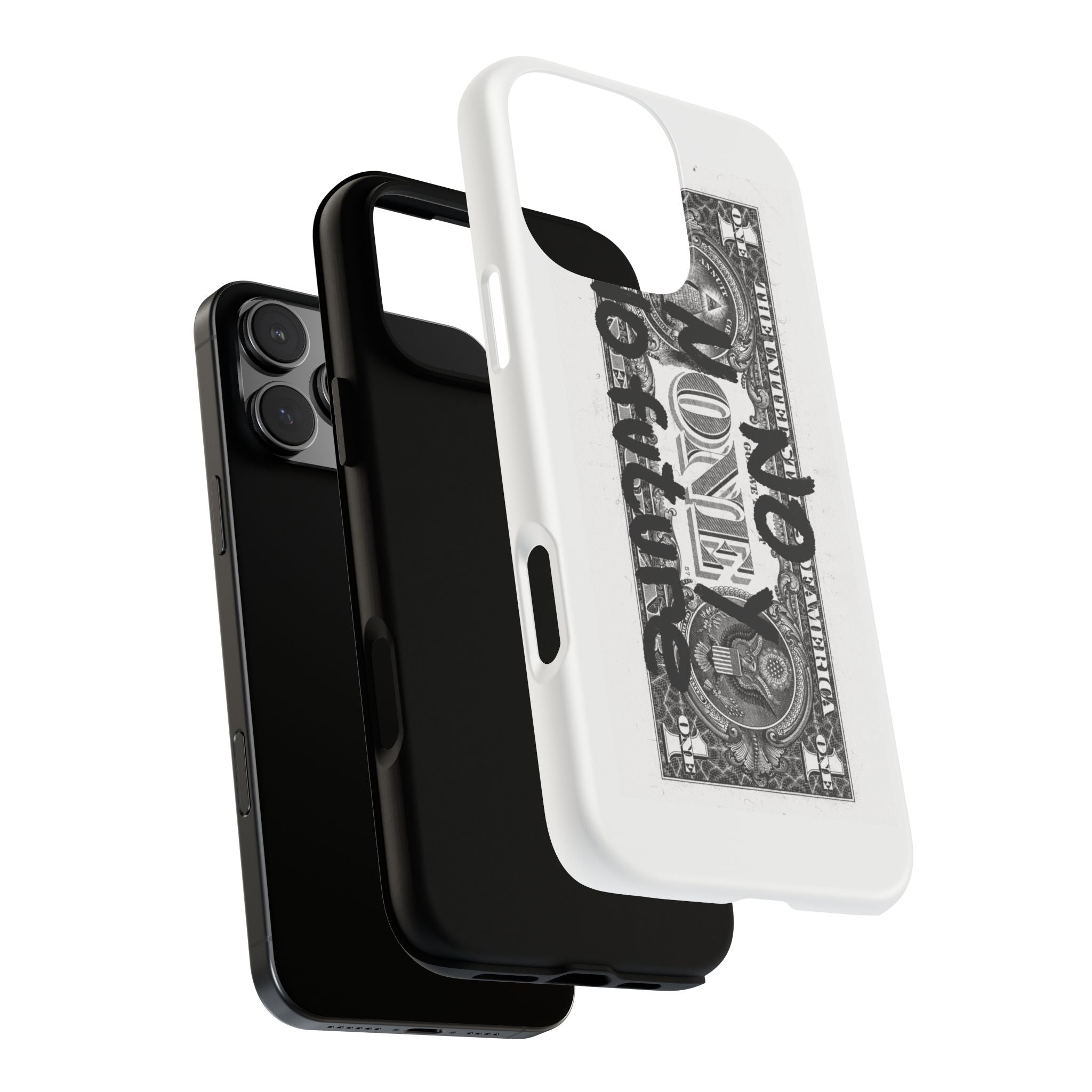 Phone Case — 'No Money No Future' Dollar Bill