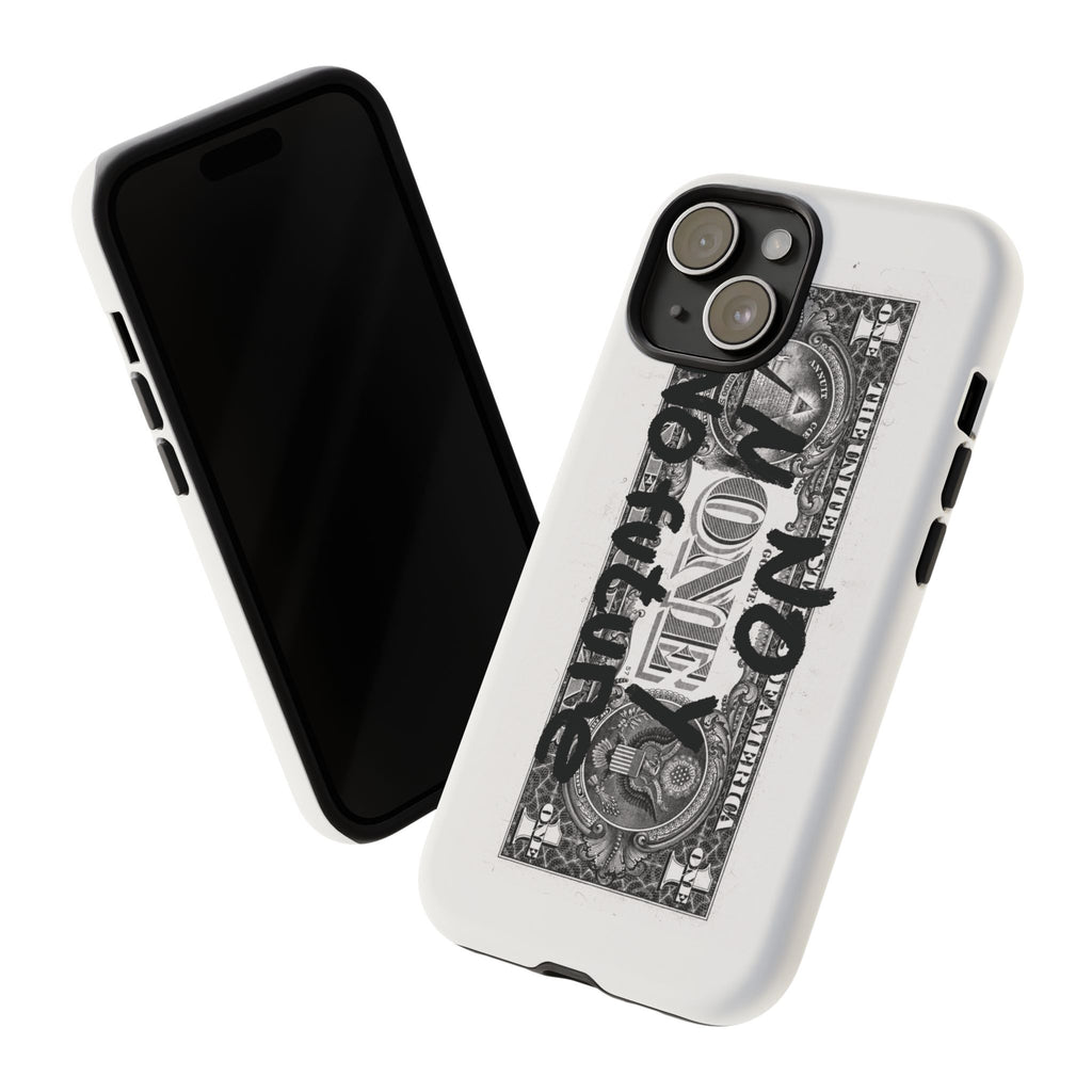 Phone Case — 'No Money No Future' Dollar Bill
