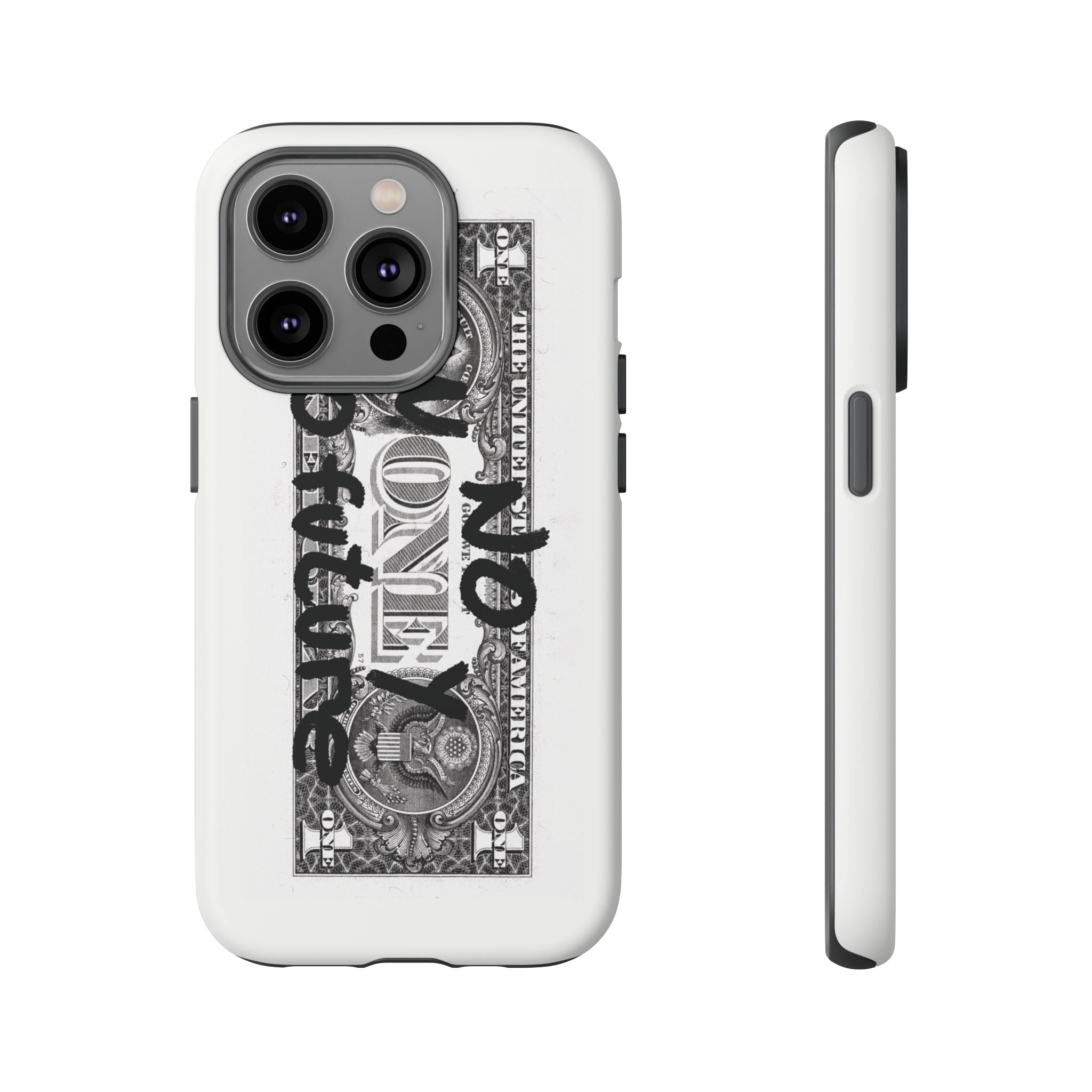 Phone Case — 'No Money No Future' Dollar Bill Printify