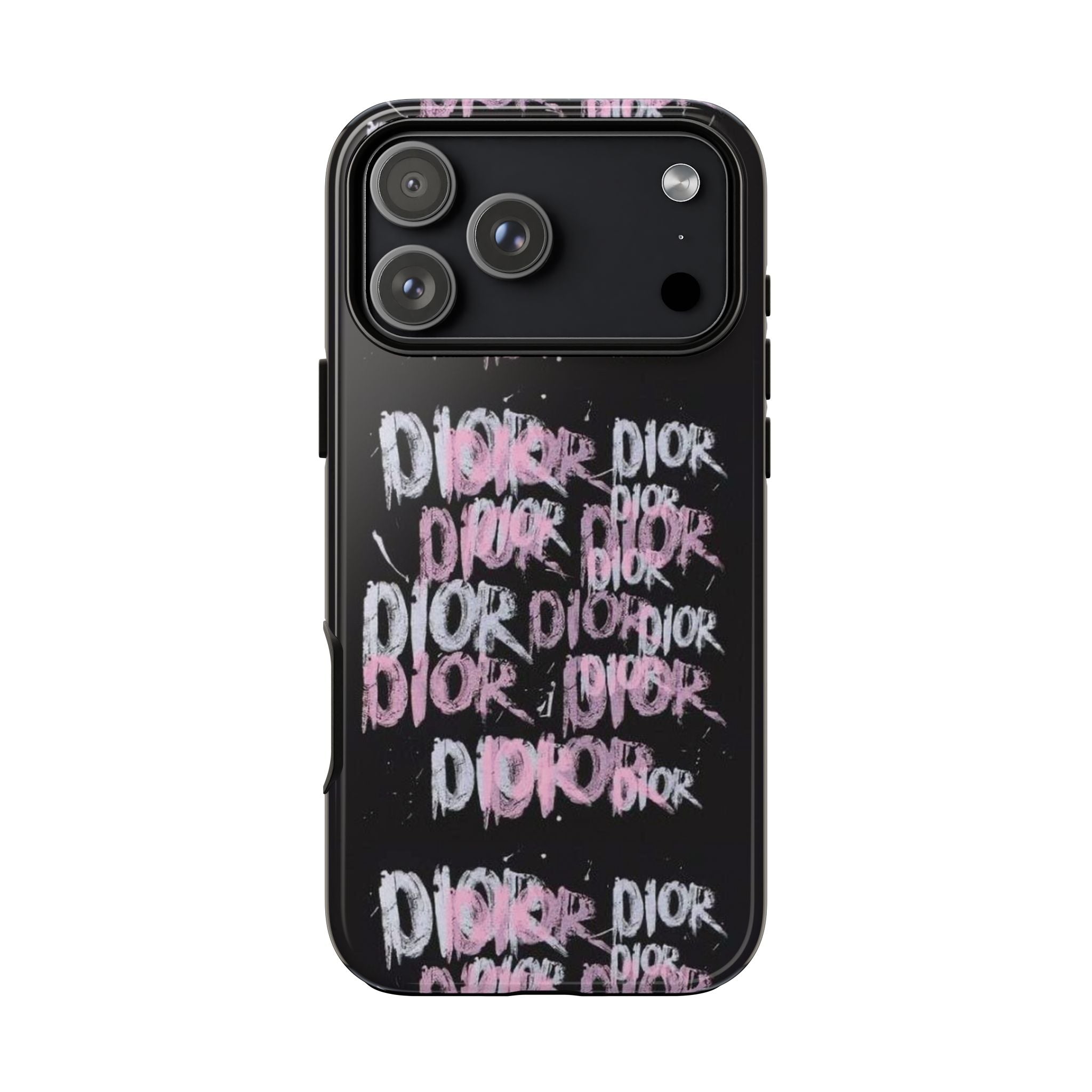 Phone Case — Pink Graffiti 'DIOR' Printify