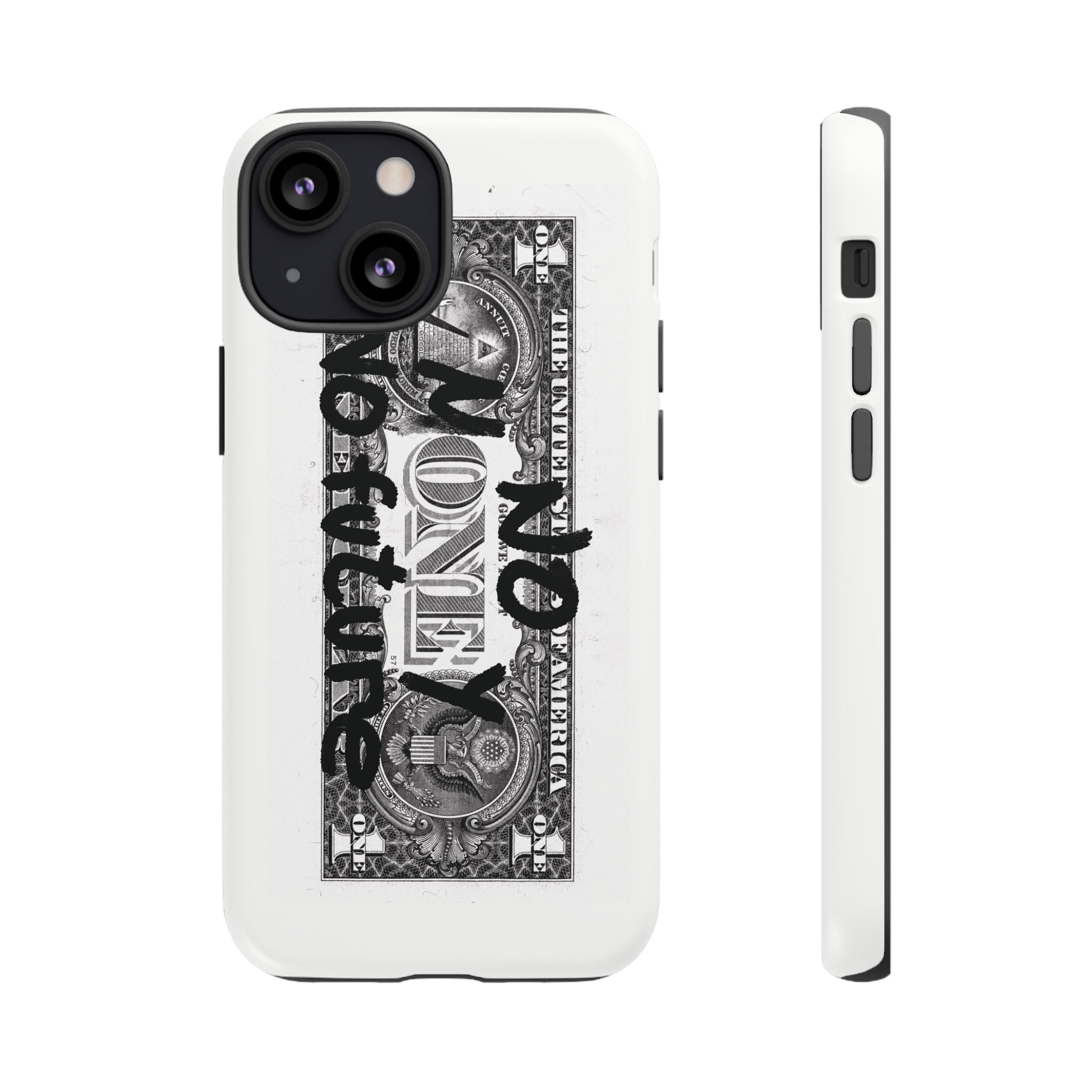 Phone Case — 'No Money No Future' Dollar Bill Printify